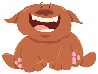 funny dog or puppy cartoon character