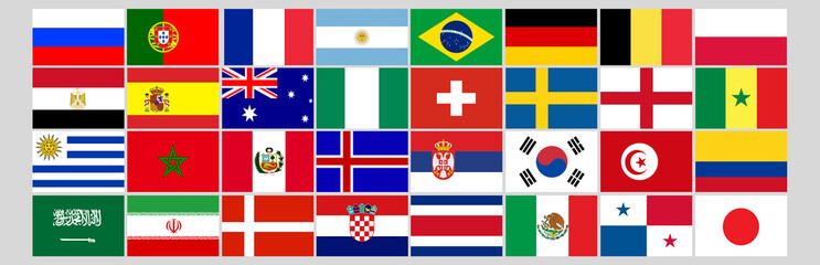 Fussball WM in Russland - Alle Länder © Thaut Images