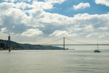 View on Tagus river near Lisbon