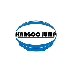 Kangoo Jump. Vector logo for the jumping sports and fitness. New kind of fitness that is rapidly gaining popularity around the world, kangoo jump. Vector.	