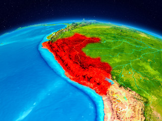 Peru from orbit