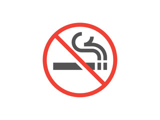 Sign - no smoking in a red circle