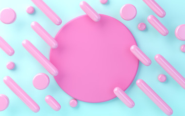 Geometrical figures, abstract background in minimalism