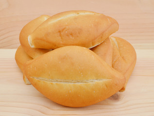 Breads on a wooden  background
