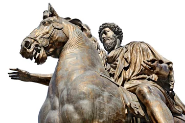 Fotobehang Marco Aurelio, Piazza del Campidoglio, Rome © fabiomax