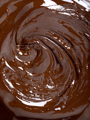 Background with melts  black chocolate bar