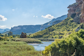 Dam in the Little Caledon River at Golden Gate
