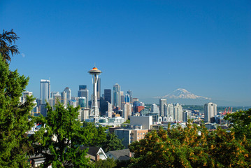 Seattle Skyline with Mt. Rainier
