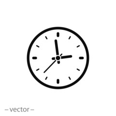 Clock vector icon