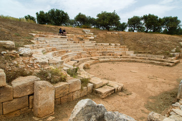 Fototapeta na wymiar Amphitheater Aptera auf Kreta