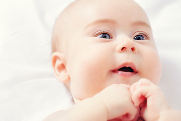 close-up portrait of baby