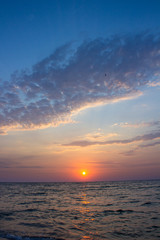 sunrise over the ocean