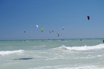 kite surf,sport,fun,sea,sky,water,air,wind,blue,summer,kitesurfing,waves