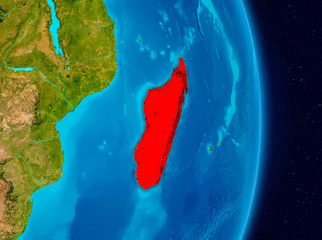 Madagascar from space