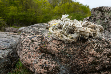 Rope on rock