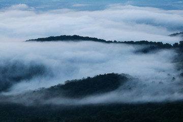 Rolling clouds in Shenandoah National Park, Virginia
