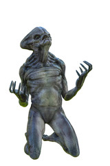 hammerhead alien exploring arround