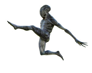 hammerhead alien exploring arround