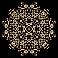 Vector mandala, Floral mandala. Oriental mandala. Vintage decorative elements. Vector illustration. It is super brilliant vector illustration