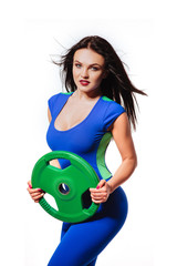 slim sporty fitness woman