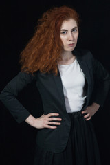 Fashionable beautiful businesswoman