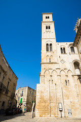 Fototapeta na wymiar Cathedral of Giovinazzo, an example of Apulian Romanesque architecture, Apulia, Italy