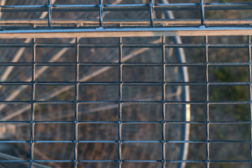 Obraz premium Steel stairs grid background