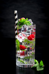 	ID: 794076517 fancy gin and tonic selection drink alcohol cocktail craft fresh fruit spices mint glass bar