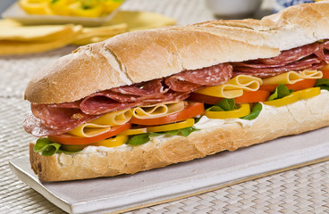sanduíche de salame