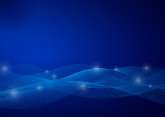 Abstract Blue Wave Background #Vecter Graphics