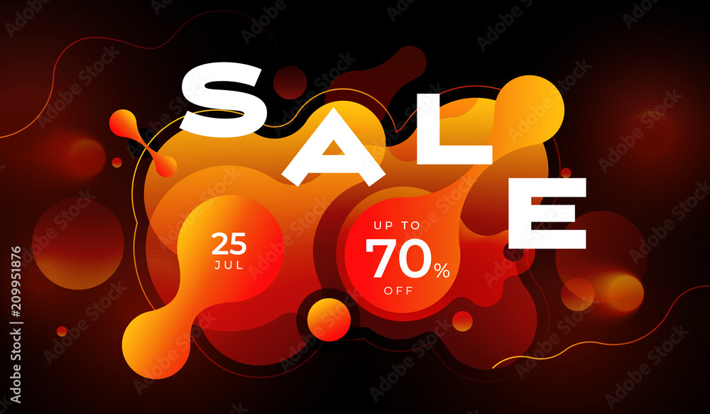 Canvas Prints colorful geometric background design. fluid shapes composition with trendy gradients. eps10 vector.