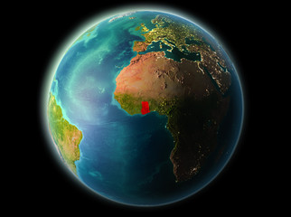 Ghana in the evening