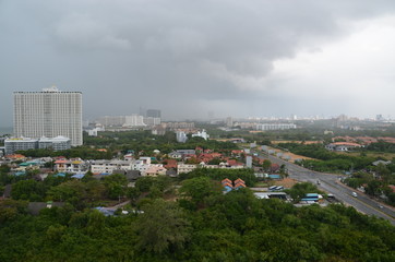 city panorama pattaya view thailand