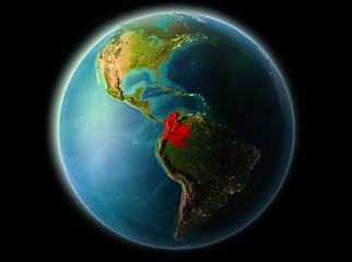Colombia in the evening