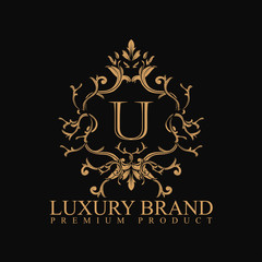 logo luxury U