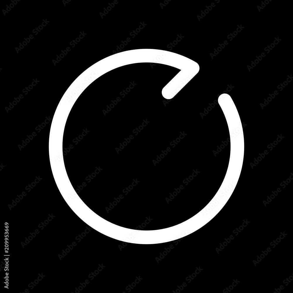 Poster simple arrows, update, reload, clockwise direction. navigation i