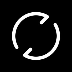 Simple arrows, update, reload. Navigation icon. Simple arrow, ba