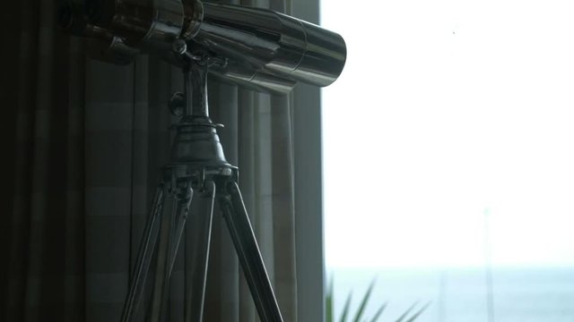 &nbsp;Well preserved&nbsp; telescope setting near the window with view
