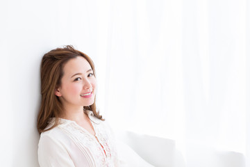 Naklejka premium リラックスする女性