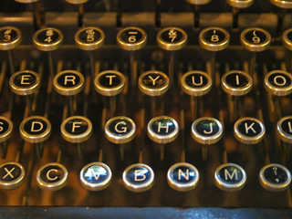 typewriter, old, vintage, antique, keyboard, keys, type, machine, writer, retro, key, letter, alphabet, letters, writing, black, metal, typing, office, write, author, equipment, obsolete, communicatio