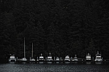 Boats in peaceful Harbor