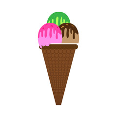 Isolated ice cream icon