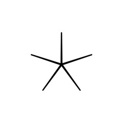 star line icon. Element of star icon for mobile concept and web apps. Thin line star icon can be used for web and mobile. Premium icon