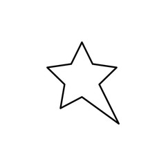 elongated star line icon. Element of star icon for mobile concept and web apps. Thin line elongated star icon can be used for web and mobile. Premium icon