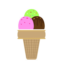 Isolated ice cream icon