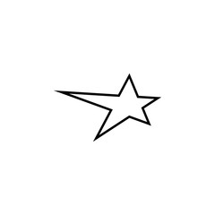 Obraz premium flying star line icon. Element of star icon for mobile concept and web apps. Thin line flying star icon can be used for web and mobile. Premium icon