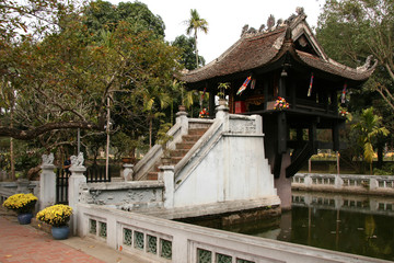 Fototapeta na wymiar One Pillar Pagoda, Hanoi