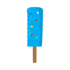 Isolated sweet popsicle icon