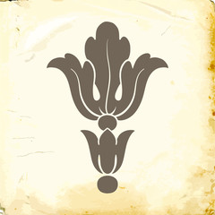 Vector baroque of vintage elements for design. 