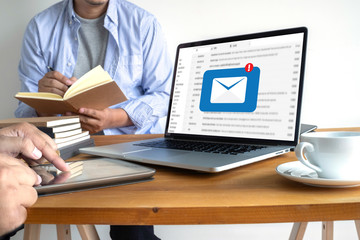 Mail Communication Connection message to mailing contacts phone Global Letters Concept